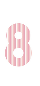 Set Broeknummers Strijkletters Alba Mirror Roze - afb. 2