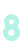 Set Broeknummers Strijkletters Alba Glitter Neon Bleu Glitter 480 - afb. 2