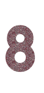 Set Broeknummers Strijkletters Alba Glitter Rose Gold Glitter 486 - afb. 2
