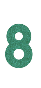 Set Broeknummers Strijkletters Alba Glitter Emerald Glitter 427 - afb. 2