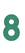 Set Broeknummers Strijkletters Alba Glitter Emerald Glitter 427 - afb. 2