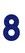 Set Broeknummers Strijkletters Alba Glitter Royal Blue Glitter 489 - afb. 2