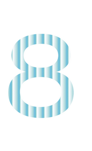 Set Broeknummers Strijkletters Ari Mirror Blauw - afb. 2