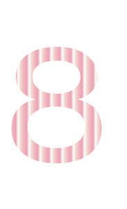 Set Broeknummers Strijkletters Ari Mirror Roze - afb. 2