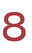 Set Broeknummers Strijkletters Ari Design Ruit Rood - afb. 2