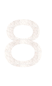 Set Broeknummers Strijkletters Ari Glitter White Glitter 444 - afb. 2