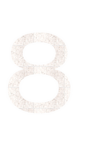 Set Broeknummers Strijkletters Ari Glitter White Glitter 444 - afb. 2