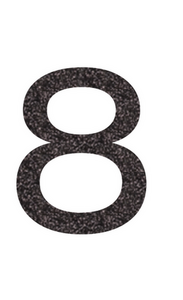 Set Broeknummers Strijkletters Ari Glitter Black Glitter 458 - afb. 2
