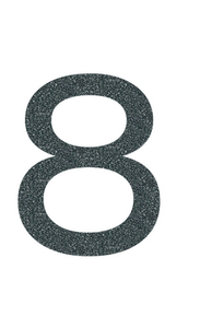 Set Broeknummers Strijkletters Ari Glitter Grey Glitter 459 - afb. 2