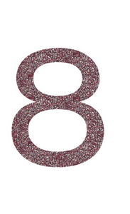 Set Broeknummers Strijkletters Ari Glitter Rose Gold Glitter 486 - afb. 2