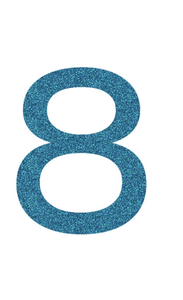 Set Broeknummers Strijkletters Ari Glitter Bleu Glitter 454 - afb. 2