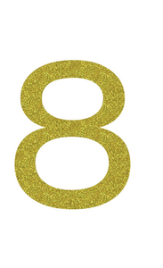 Set Broeknummers Strijkletters Ari Glitter Gold Glitter 451 - afb. 2