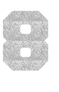 Set Broeknummers Strijkletters Fresh Glitter Silver 450 - afb. 2