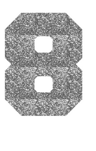 Set Broeknummers Strijkletters Fresh Glitter Silver 450 - afb. 2