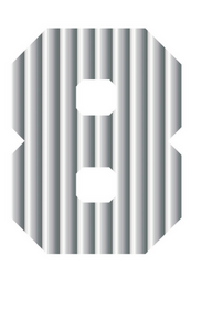 Set Broeknummers Strijkletters Fresh Mirror Zilver - afb. 2