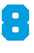 Set Broeknummers Strijkletters Fresh Polyester Ondergrond Blauw - afb. 2