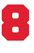Set Broeknummers Strijkletters Fresh Polyester Ondergrond Rood - afb. 2