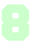 Set Broeknummers Strijkletters Fresh Flex Mint Groen - afb. 2