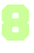 Set Broeknummers Strijkletters Fresh Glow in the Dark - afb. 2