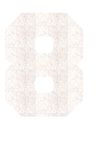 Set Broeknummers Strijkletters Fresh Glitter White Glitter 444 - afb. 2