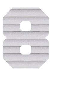 Set Broeknummers Strijkletters Fresh Glitter Rainbow White 488 - afb. 2