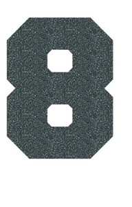 Set Broeknummers Strijkletters Fresh Glitter Grey Glitter 459 - afb. 2