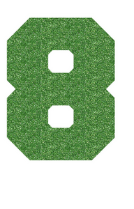 Set Broeknummers Strijkletters Fresh Glitter Light Green Glitter 483 - afb. 2