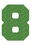 Set Broeknummers Strijkletters Fresh Glitter Light Green Glitter 483 - afb. 2