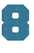 Set Broeknummers Strijkletters Fresh Glitter Bleu Glitter 454 - afb. 2