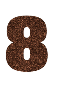 Set Broeknummers Strijkletters Impact Glitter Brons Glitter 452 - afb. 2