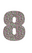 Set Broeknummers Strijkletters Impact Glitter Regenboog Multicolor 453 - afb. 2