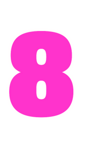 Set Broeknummers Strijkletters Impact Flex Magenta - afb. 2