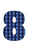 Set Broeknummers Strijkletters Impact Holografische Blauw - afb. 2