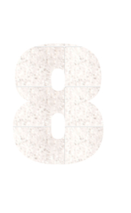 Set Broeknummers Strijkletters Impact Glitter White Glitter 444 - afb. 2