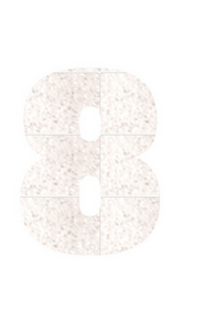 Set Broeknummers Strijkletters Impact Glitter White Glitter 444 - afb. 2