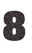 Set Broeknummers Strijkletters Impact Glitter Black Glitter 458 - afb. 2