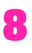 Set Broeknummers Strijkletters Impact Glow in the Dark Roze - afb. 2