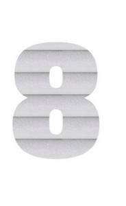Set Broeknummers Strijkletters Impact Glitter Rainbow White 488 - afb. 2