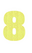 Set Broeknummers Strijkletters Impact Glitter Neon Yellow Glitter 446 - afb. 2