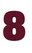 Set Broeknummers Strijkletters Impact Glitter Burgundy  Glitter 422 - afb. 2