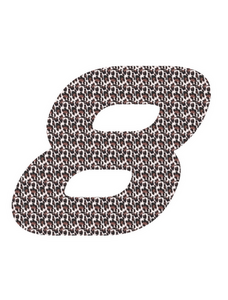 Set Broeknummers Strijkletters Pep Design Luipaard - afb. 2