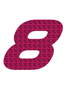 Set Broeknummers Strijkletters Pep Design Zebra Roze - afb. 2
