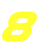 Set Broeknummers Strijkletters Pep Flex Neon Geel - afb. 2