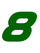 Set Broeknummers Strijkletters Pep Flex Midden Groen - afb. 2
