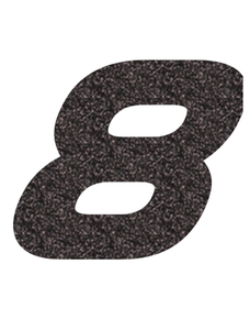 Set Broeknummers Strijkletters Pep Glitter Black Glitter 458 - afb. 2