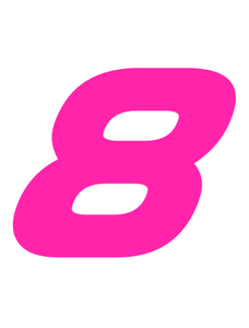 Set Broeknummers Strijkletters Pep Glow in the Dark Roze - afb. 2