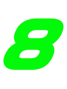 Set Broeknummers Strijkletters Pep Glow in the Dark Groen - afb. 2