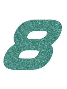Set Broeknummers Strijkletters Pep Glitter Jade Glitter 482 - afb. 2
