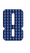 Set Broeknummers Strijkletters Pum Holografische Blauw - afb. 2