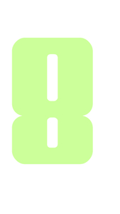 Set Broeknummers Strijkletters Pum Glow in the Dark - afb. 2